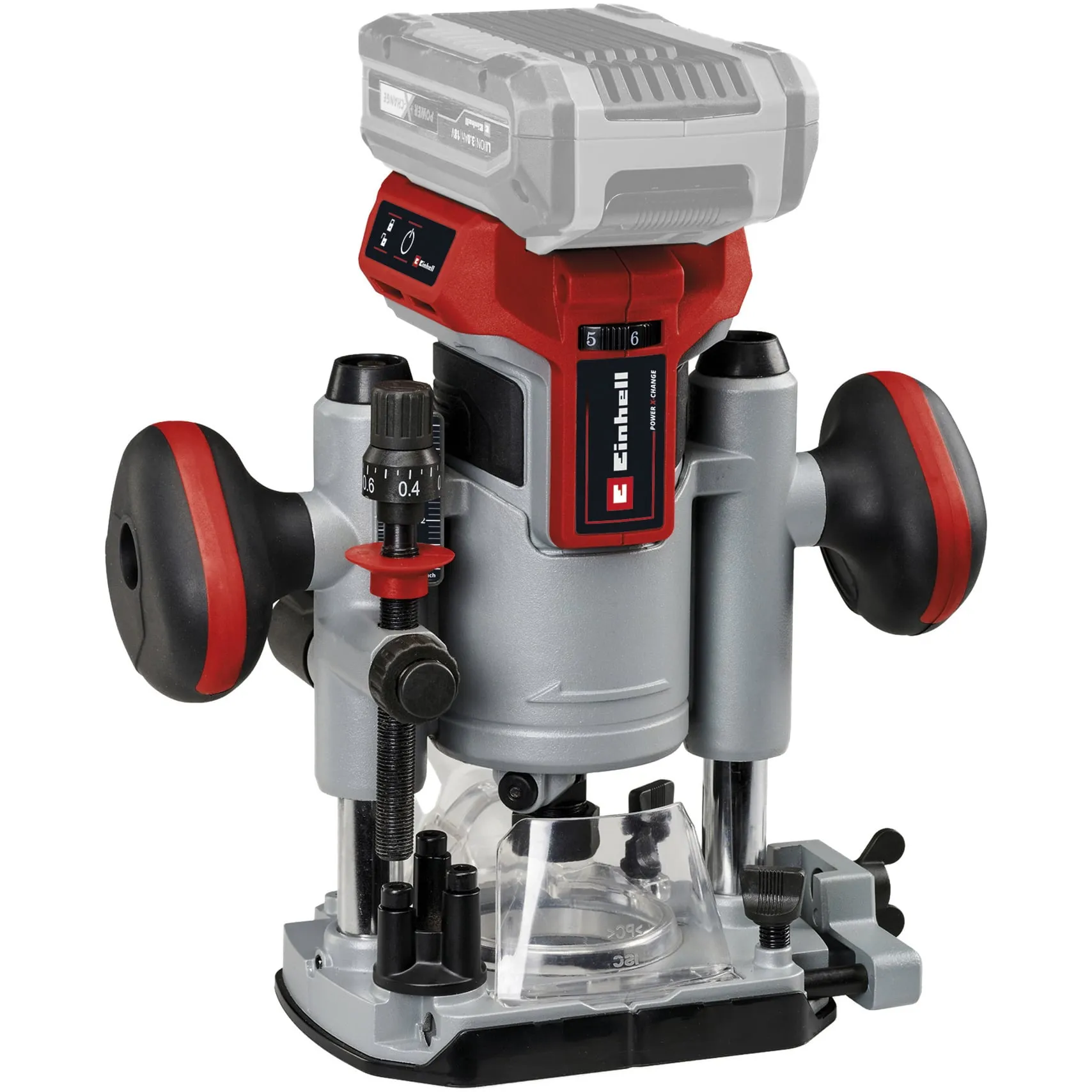 Fresatrice superiore e fresatrice per bordi professionale a batteria TP-RO 18 Set Li BL - Solo, Router