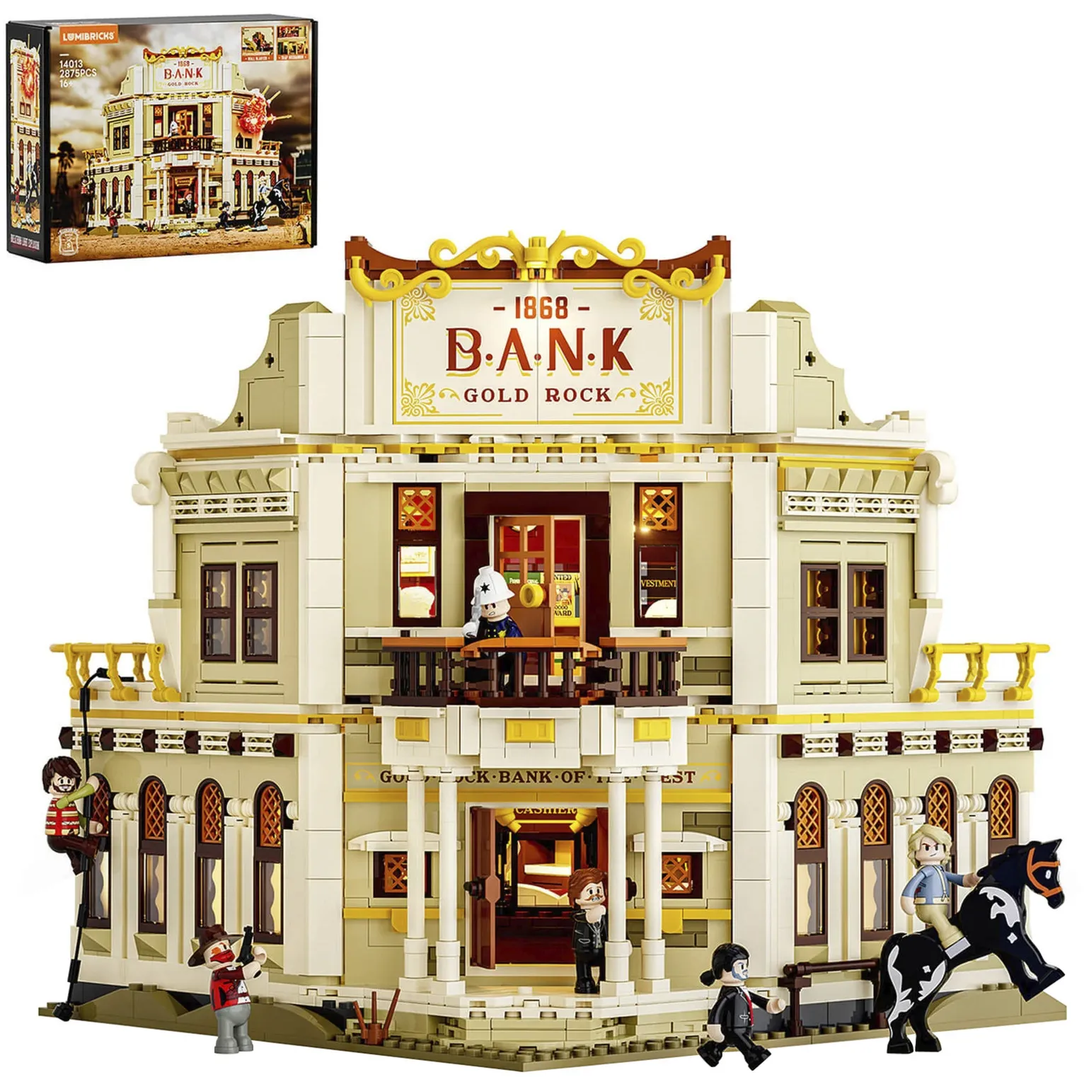 Rapina in banca western, Giochi di costruzione