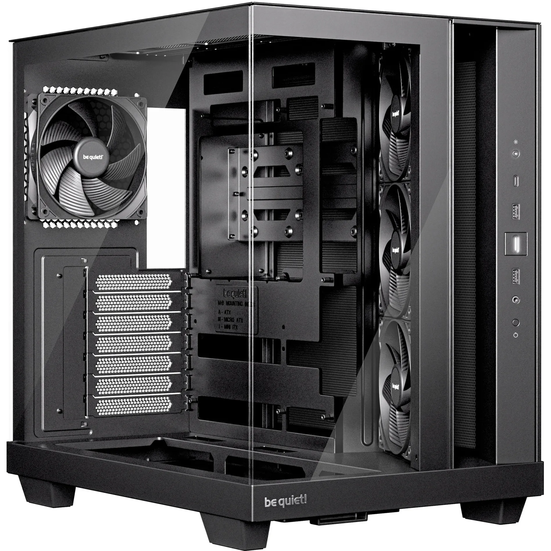 Light Base 500 Midi Tower Nero, Chassis Tower