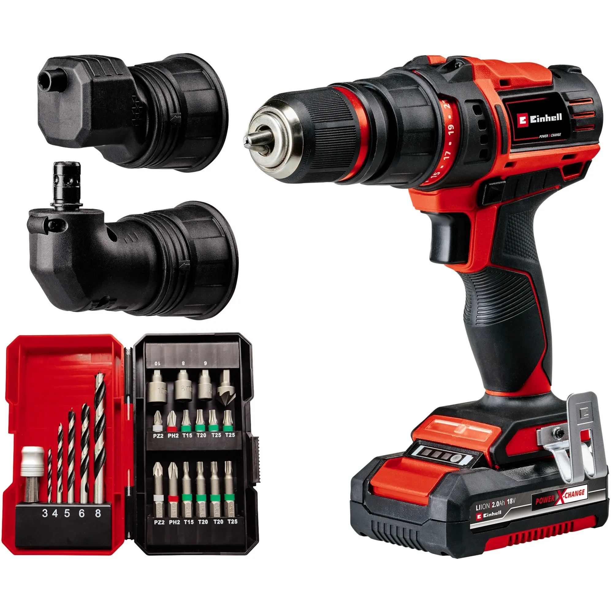 Power X-Change Trapano avvitatore a batteria TE-CD 18/45 3X-Li +22, 18 Volt