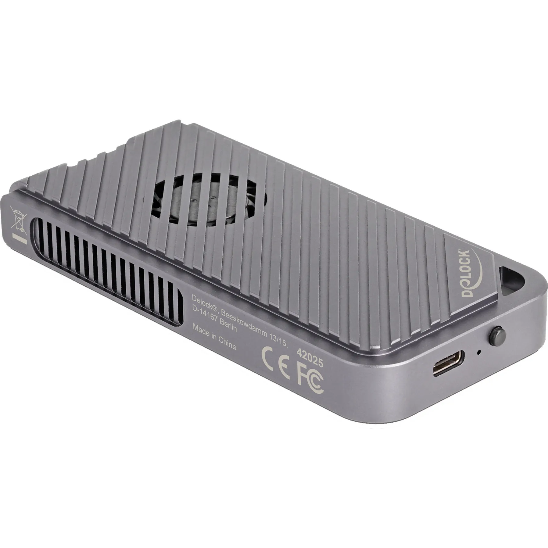 Custodia per unità M.2 NVMe USB 40 Gbps stile gaming, Disk enclosure