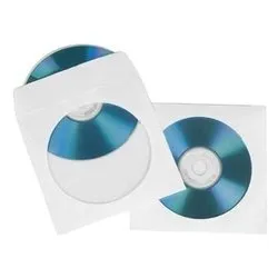 Buste proteggi CD e DVD Bianco 00451179 (25pz)