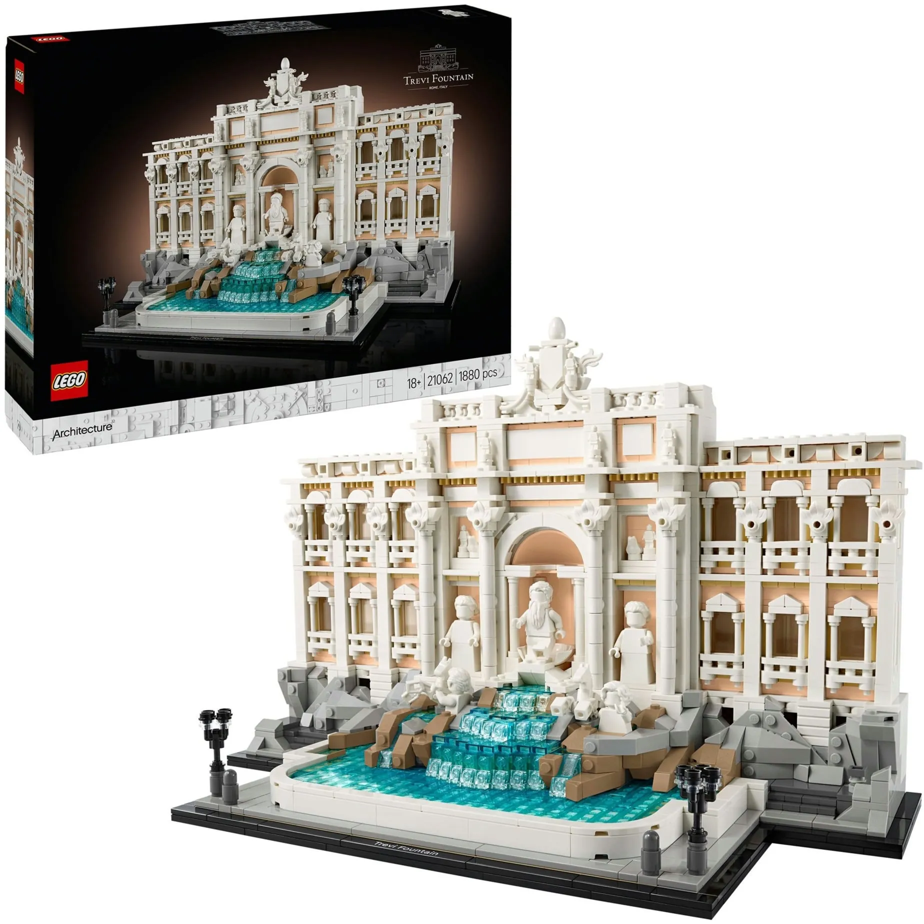 Architecture 21062 Fontana di Trevi, Kit Modellismo di Monumenti Fai da Te per Adulti da Collezione, Regalo Uomo o Donna, Giochi di costruzione