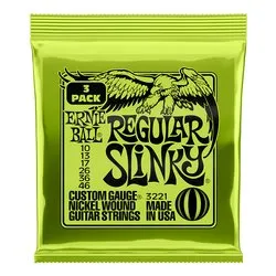Set muta corde elettrica REGULAR SLINKY 3 Pack P03221