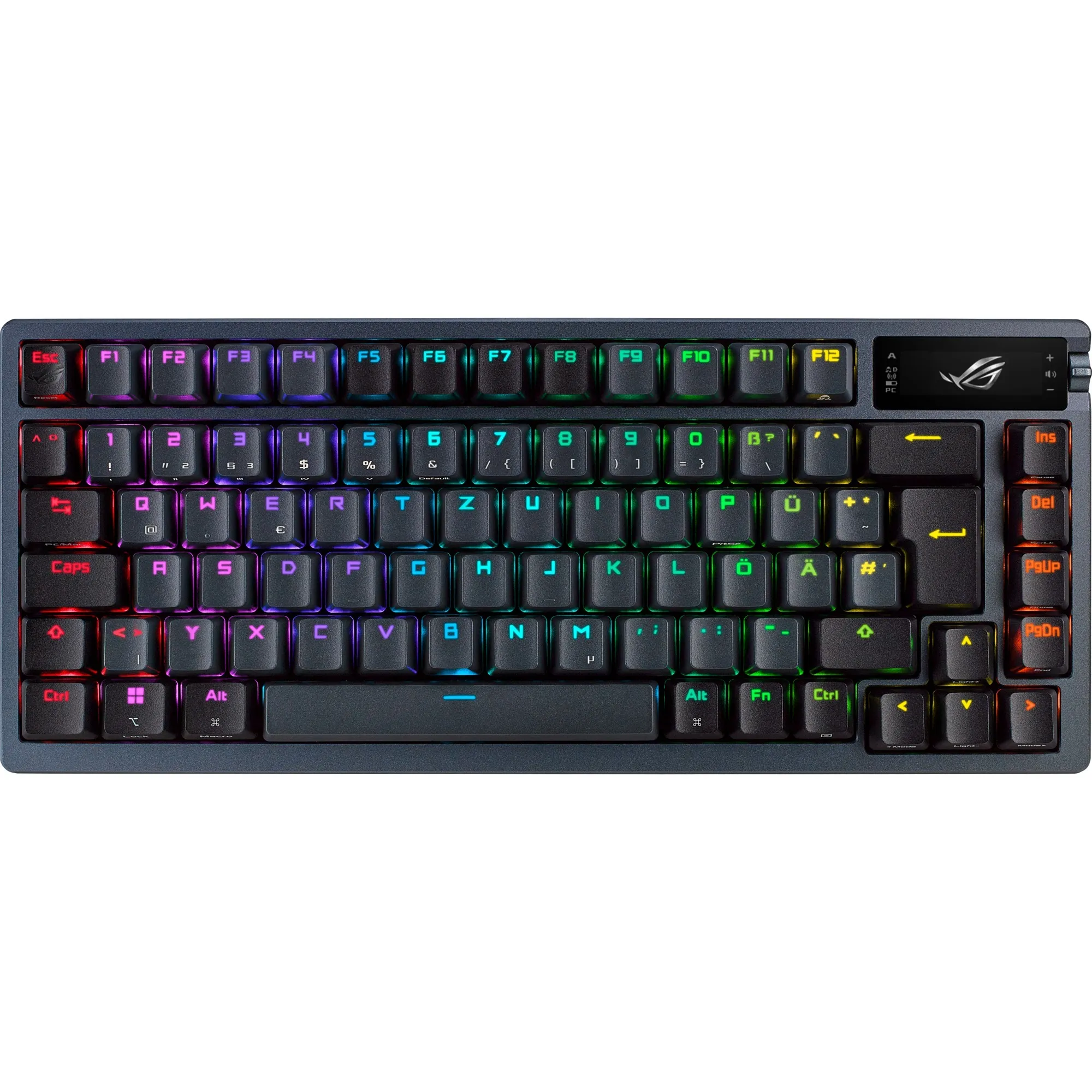 ROG Azoth tastiera Gaming USB + RF Wireless + Bluetooth QWERTY Nero, Tastiera da gioco
