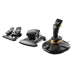 Joystick simulatore volo T 16000M Fcs Flight Pack Black e Orange 2960782