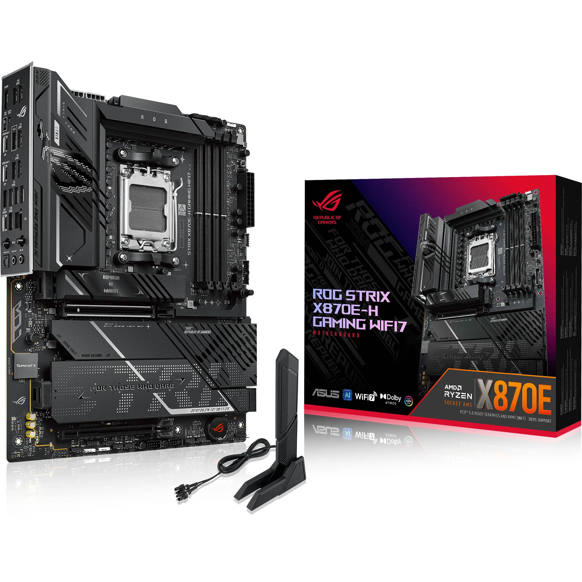 ROG STRIX X870E-H GAMING WIFI7 AMD X870E Socket AM5 ATX, Scheda madre