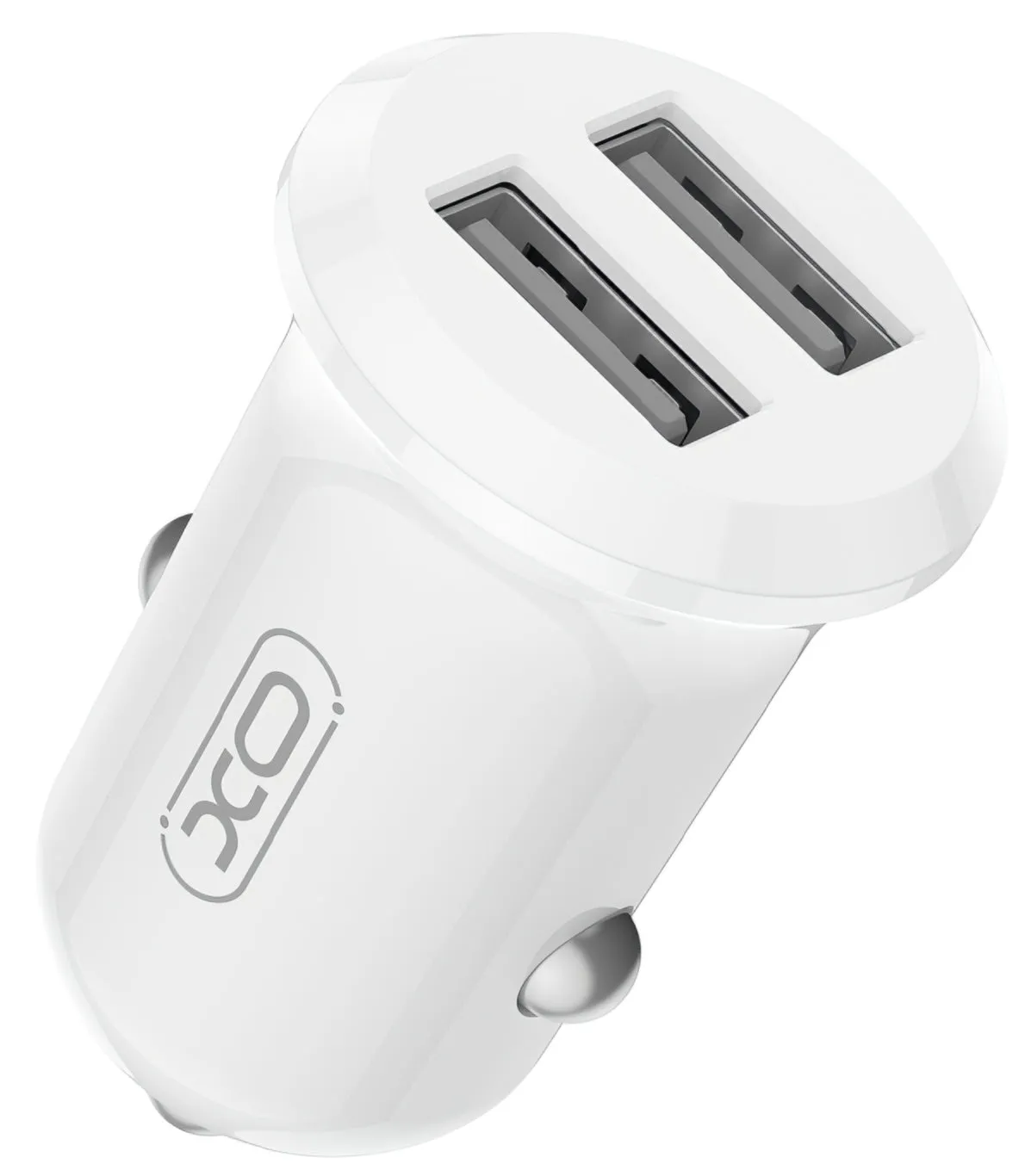 Caricabatterie Auto XO Design CC67, 12W, 2.4A, 2 x USB-A, Bianco