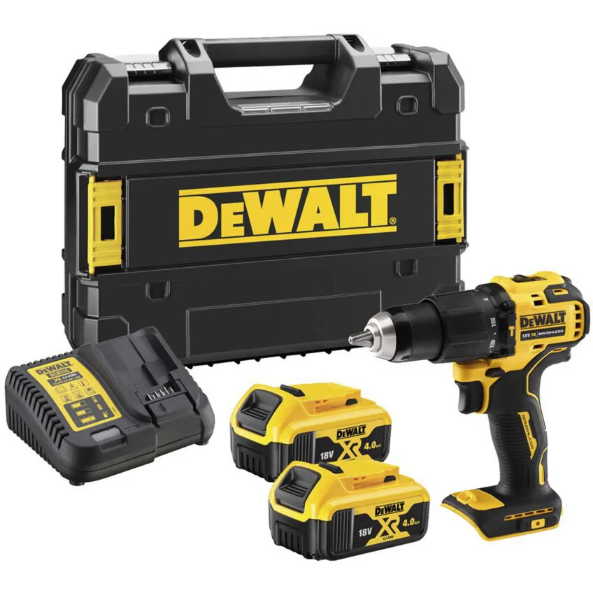 Trapano avvitatore a percussione a batteria DCD709M2T-QW, 18 Volt, Cordless