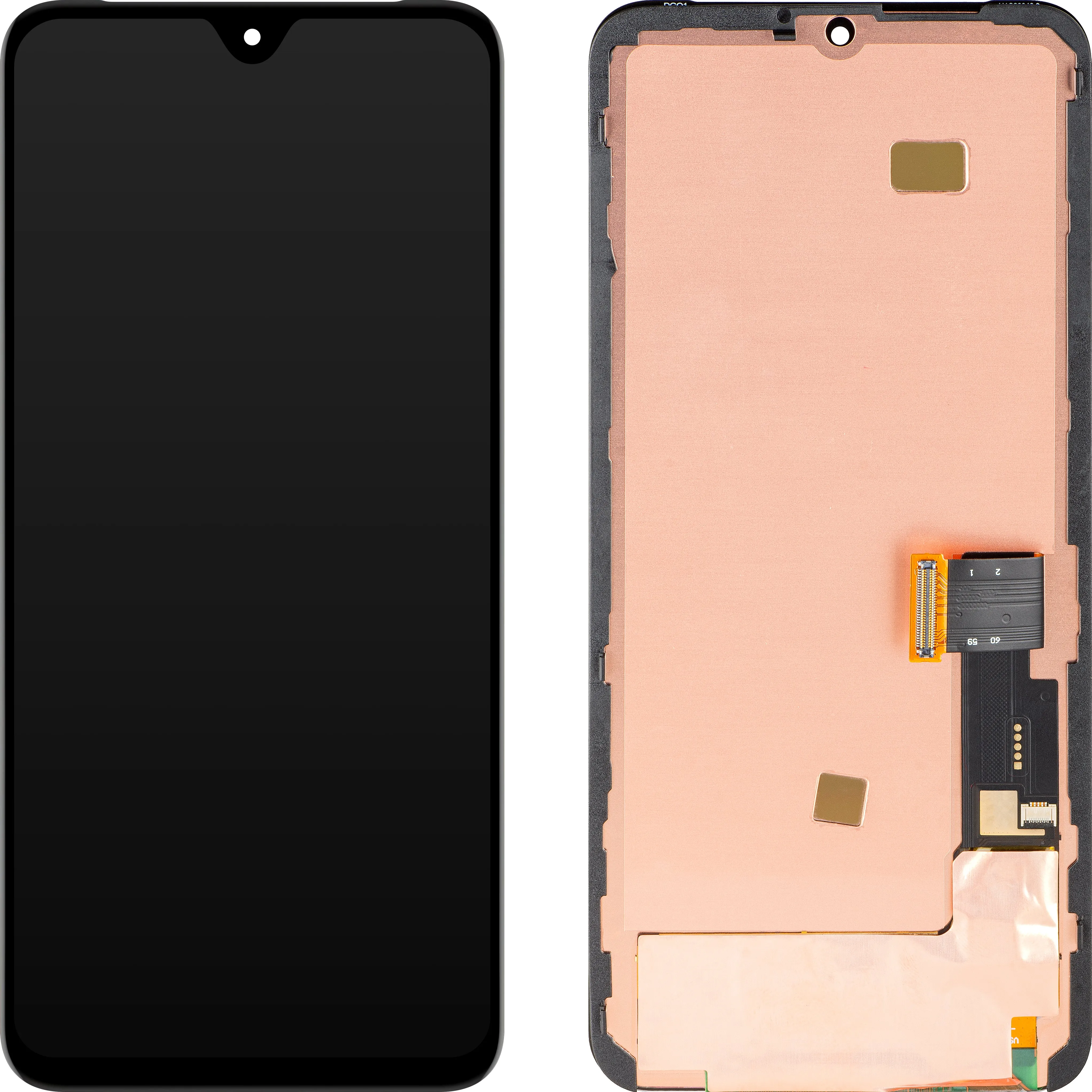 Display con Touchscreen MP compatibile con Google Pixel 8, con Cornice, Versione OLED, Nero