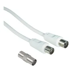 Cavo antenna With Adapter 75 Db Bianco 10m 00205298