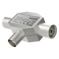 Splitter antenna Coax Plug 2 Coax Sockets Metal 00205237