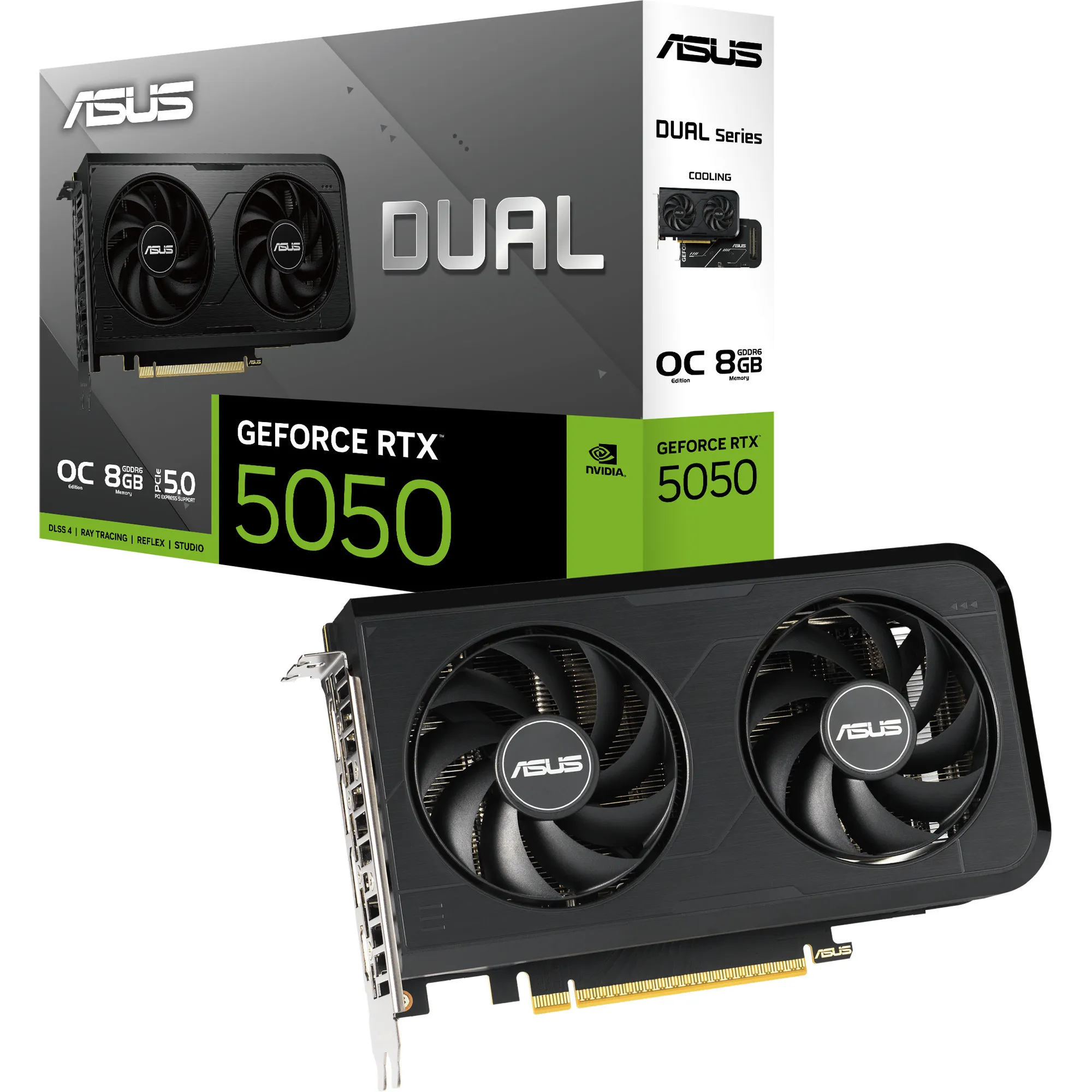 Dual -RTX5050-O8G NVIDIA GeForce RTX 5050 8 GB GDDR6, Scheda grafica
