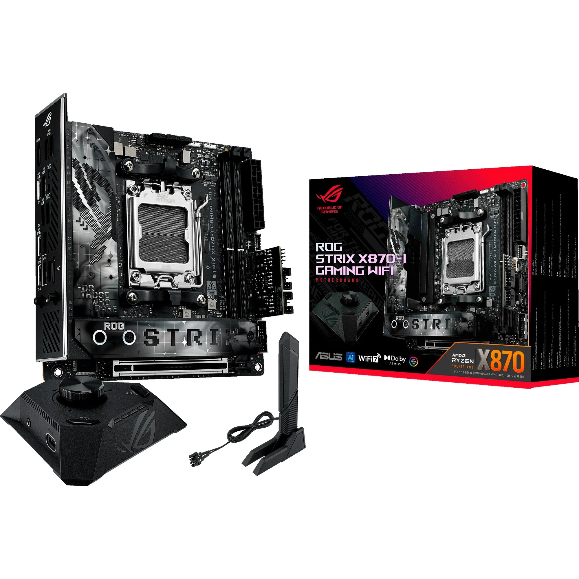 ROG STRIX X870-I GAMING WIFI AMD X870 Socket AM5 mini ITX, Scheda madre