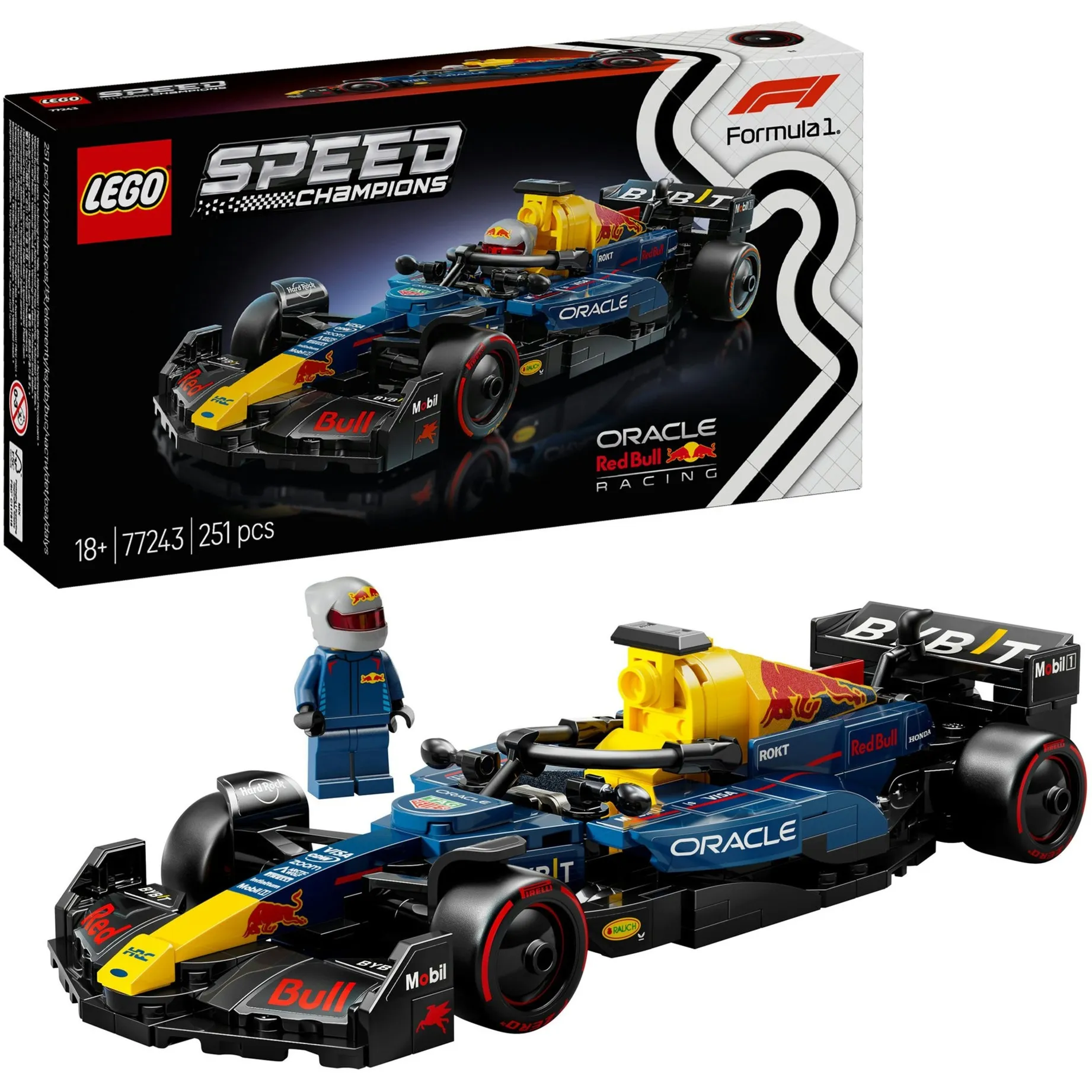 Speed Champions 77243 Auto da Corsa F1 Oracle Red Bull Racing RB20 Macchina da Collezione, Regalo Uomo, Donna e Adulti, Giochi di costruzione