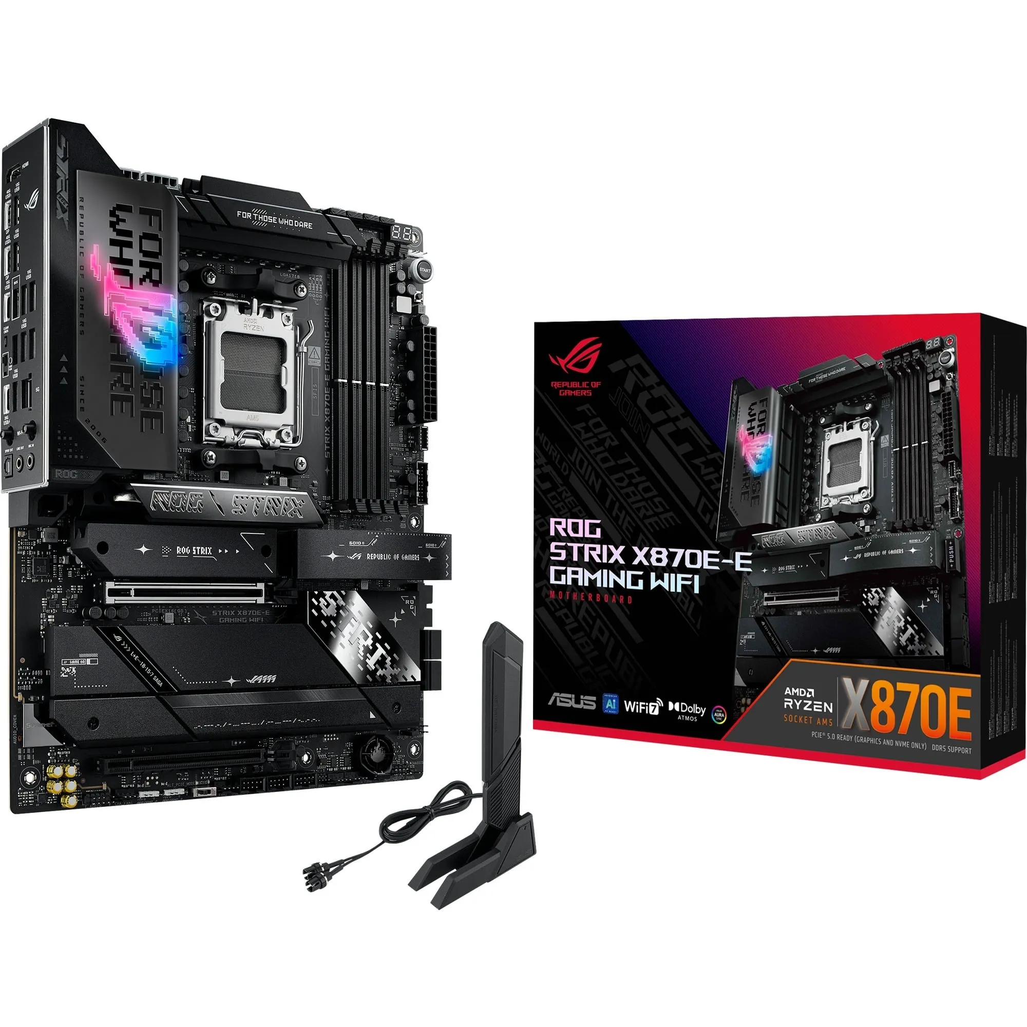 ROG STRIX X870E-E GAMING WIFI AMD X870E Socket AM5 ATX, Scheda madre