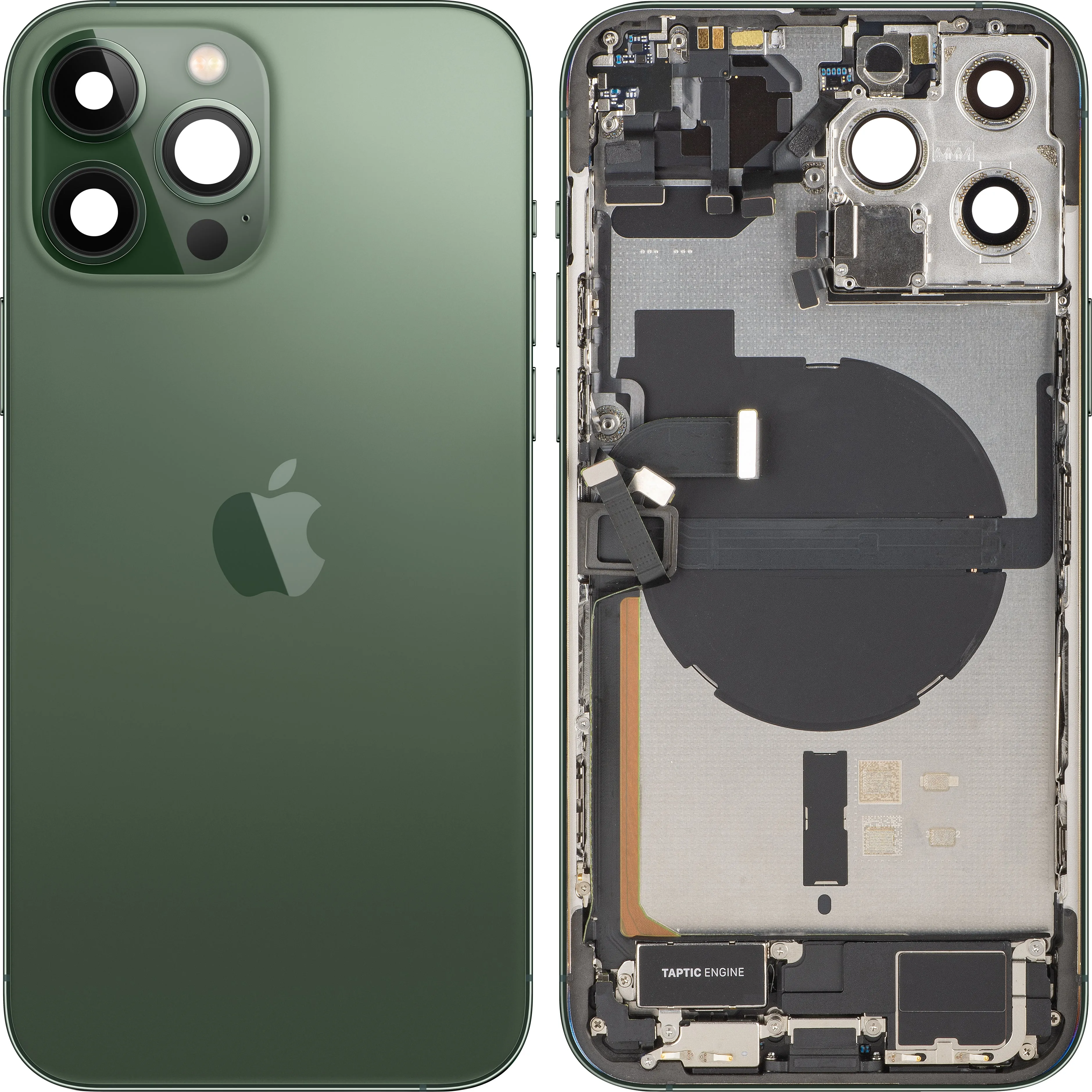 Copertura Batteria Apple iPhone 13 Pro Max, Con Scocca Centrale, Parti Complete, Verde (Alpine Green), Swap Premium