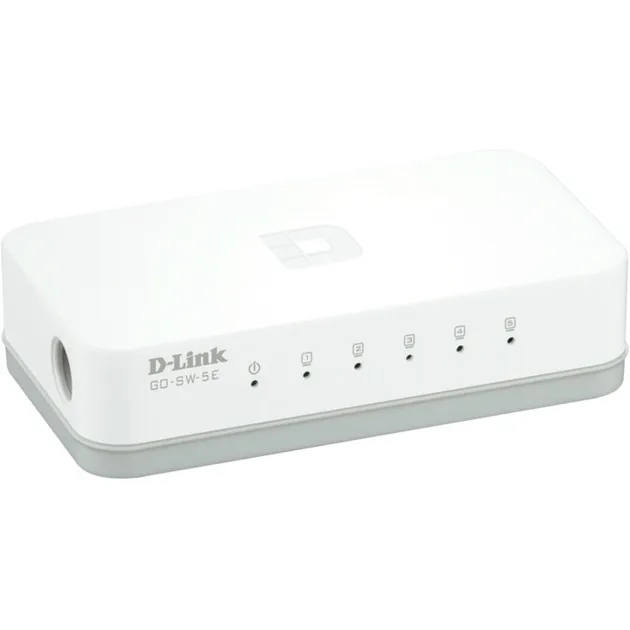 GO-SW-5E/E switch di rete Non gestito Fast Ethernet (10/100) Bianco, Interruttore
