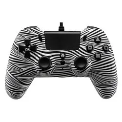 Gamepad PLAYSTATION 4 Black & White 2.0 Wired White e Black ACP40169