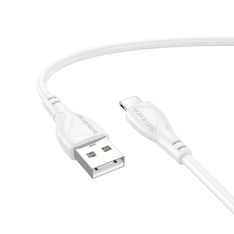 Cavo Dati e Ricarica USB-A - Lightning Borofone BX121 Energy, 18W, 1m, Bianco