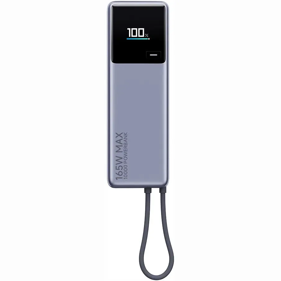 Batteria Esterna Xiaomi, 10000mAh, 165W, PD, 2 x USB-C, Grigio PB1165MI