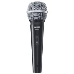 Microfono a filo SV SERIES Black e Silver SV100A 4,5m