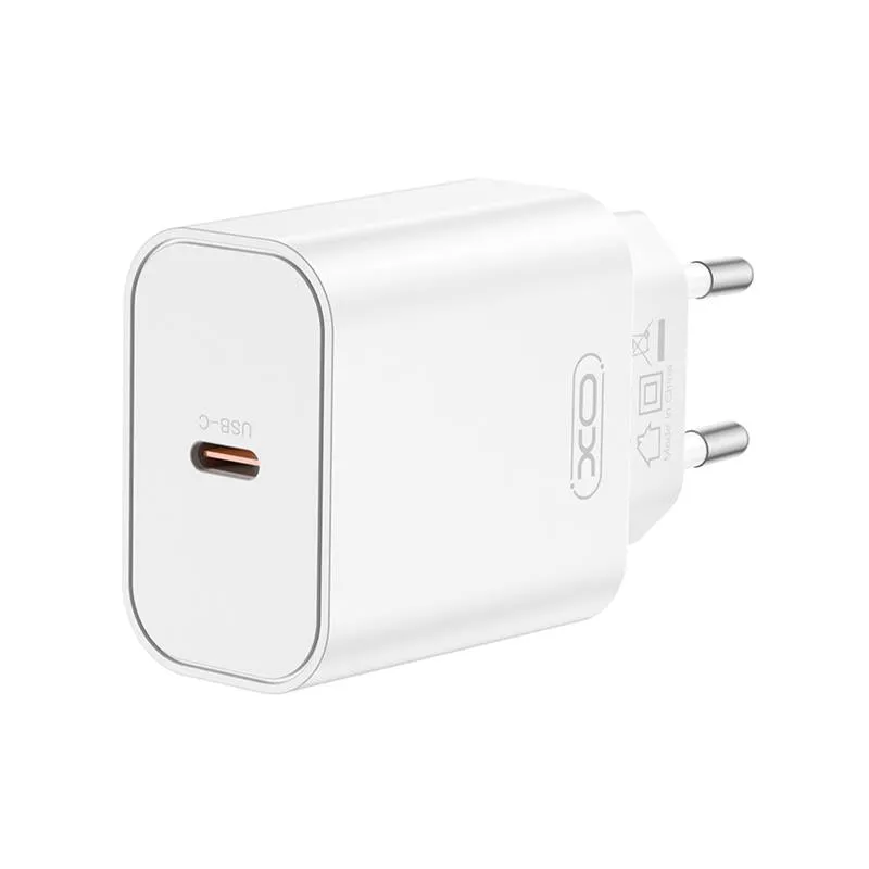 Caricabatterie Rete XO Design CE32, 20W, 3A, 1 x USB-C, Bianco