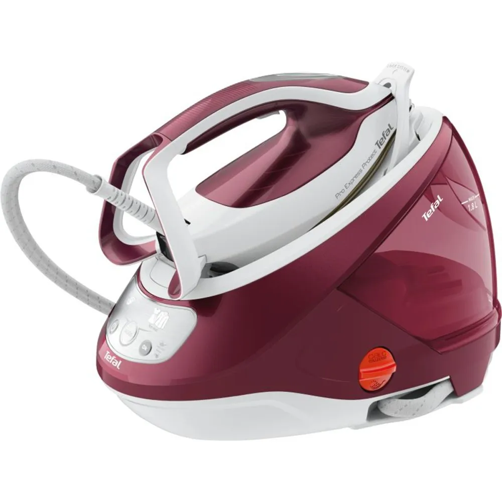 GV9220 ferro da stiro a caldaia 2600 W Durilium AirGlide Autoclean soleplate Borgogna, Bianco, Stazione stirante