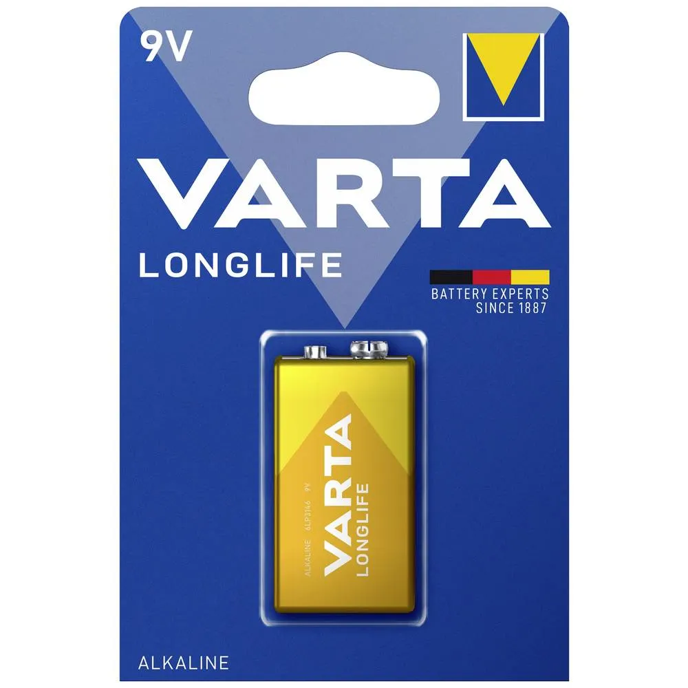 Batteria Varta Longlife, 6LR61 (9V)