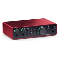 Interfaccia audio SCARLETT 2i2 4Gen Red e Black