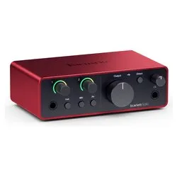 Interfaccia audio SCARLETT Solo 4Gen Red e Black