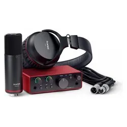 Interfaccia audio SCARLETT Solo Studio 4Gen Red e Black