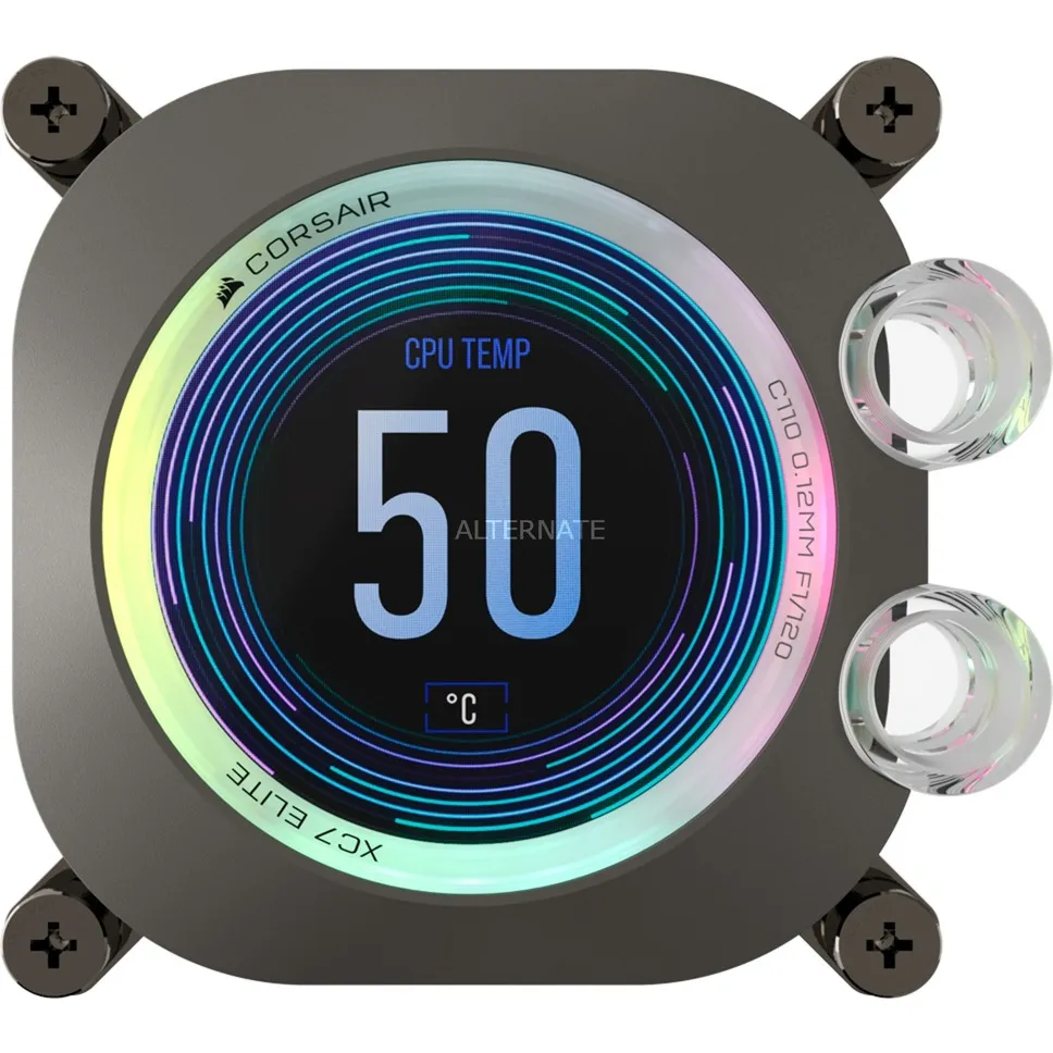 iCUE XC7 RGB ELITE LCD raffreddamento a liquido per CPU, raffreddamento CPU