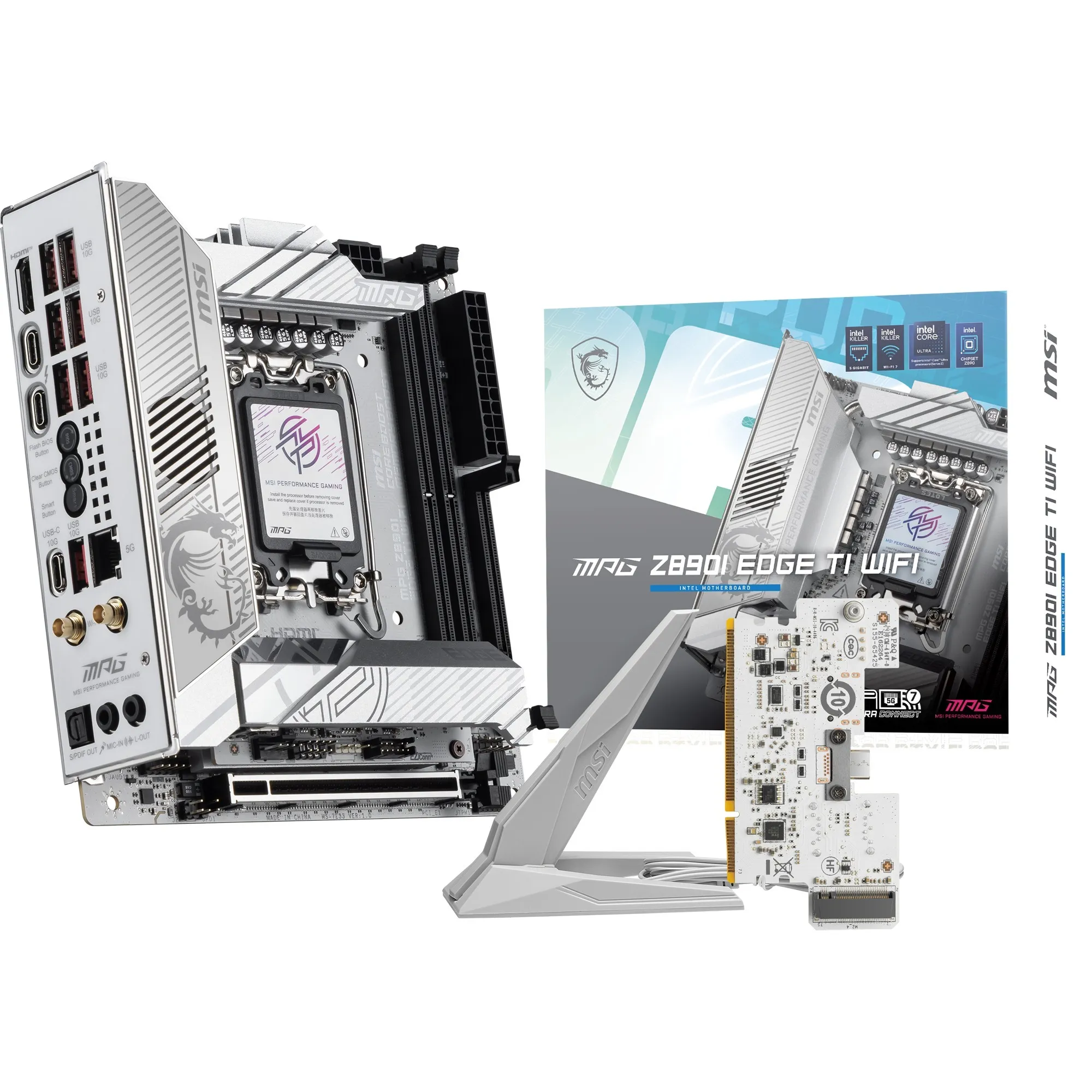 MPG Z890I EDGE TI WIFI scheda madre Intel Z890 LGA 1851 (Socket V1) mini ITX