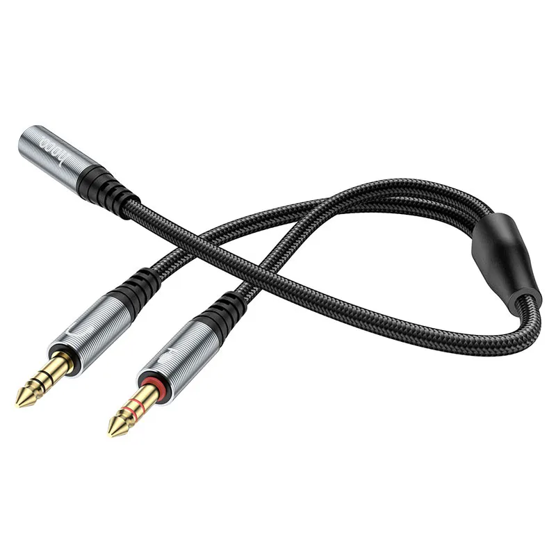 Adattatore Audio 3.5mm - 2 x 3.5mm HOCO UPA21, 0.25m, Nero