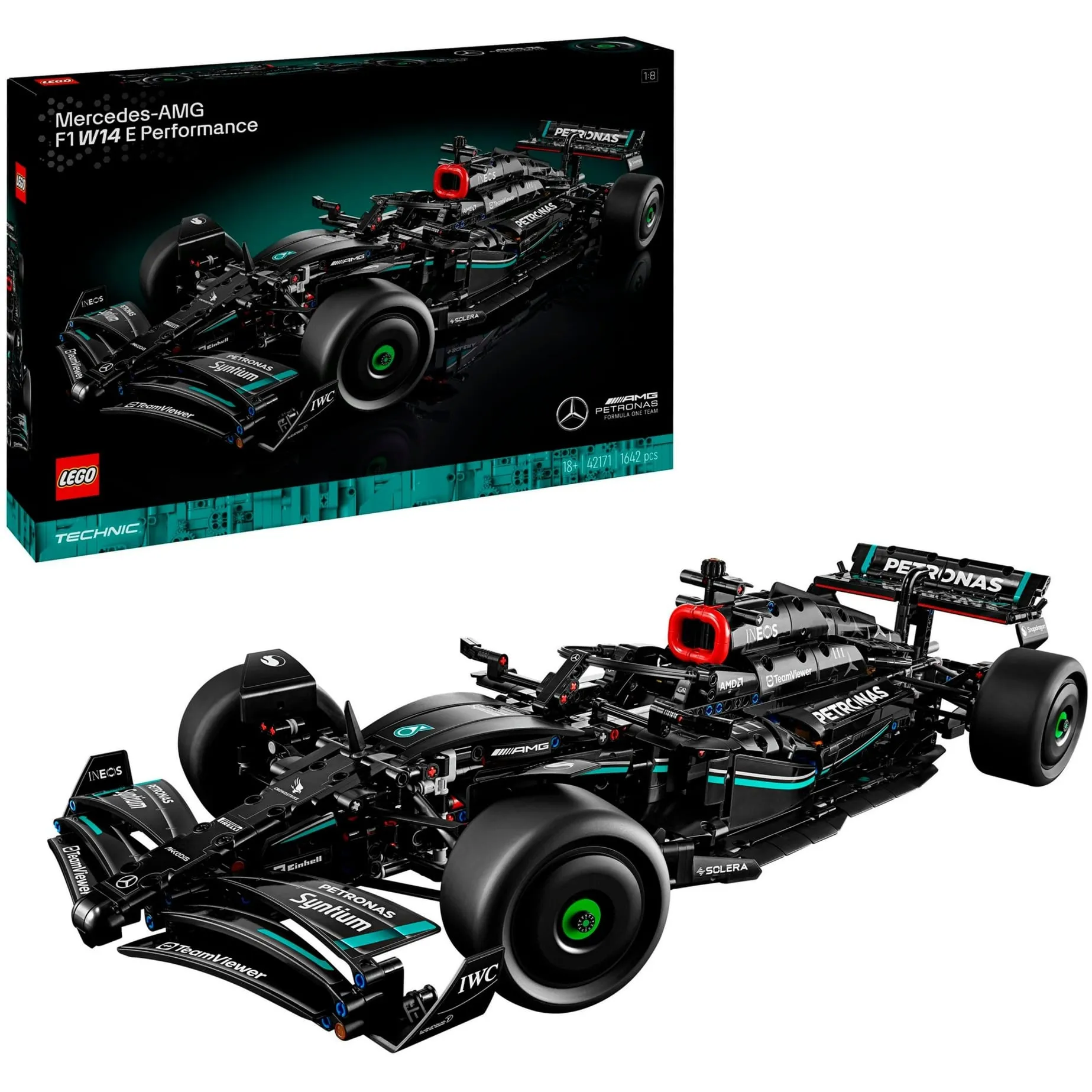Technic 42171 Mercedes-AMG F1 W14 E Performance, Modellino da Costruire di Auto da Corsa Scala 1:8, Idea Regalo Adulti, Giochi di costruzione