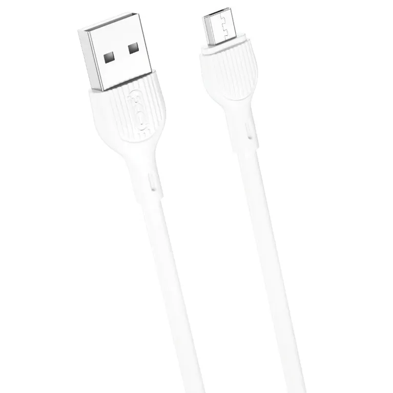 Cavo Dati e Ricarica USB-A - microUSB XO Design NB200, 10W, 1m, Bianco