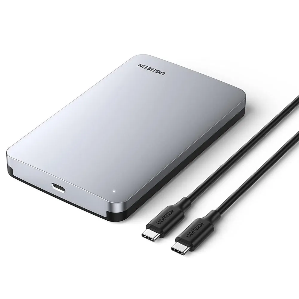 Rack UGREEN CM300 (70499) per HDD / SSD SATA 2.5 pollici, USB-C, Grigio