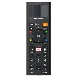 Telecomando tv (Universale) SOLAR TV (Ricaricabile) Black 800508