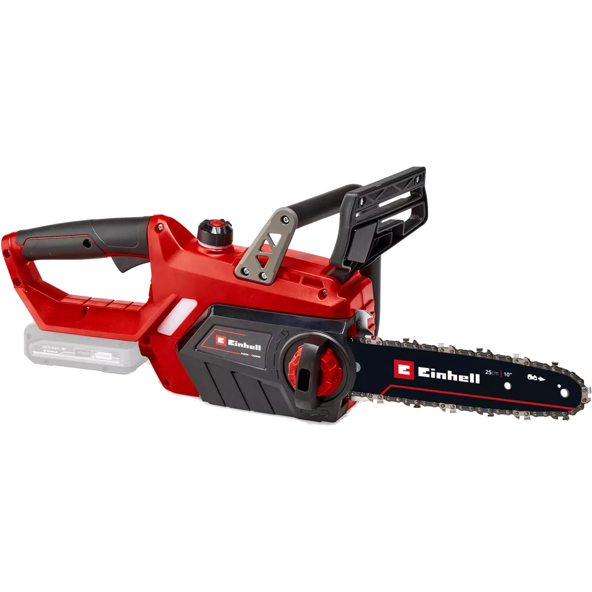 GE-LC 18 Li Solo Sega a Catena Batteria e Senza Caricabatteria, Rosso/Nero, 0 W, 0 V