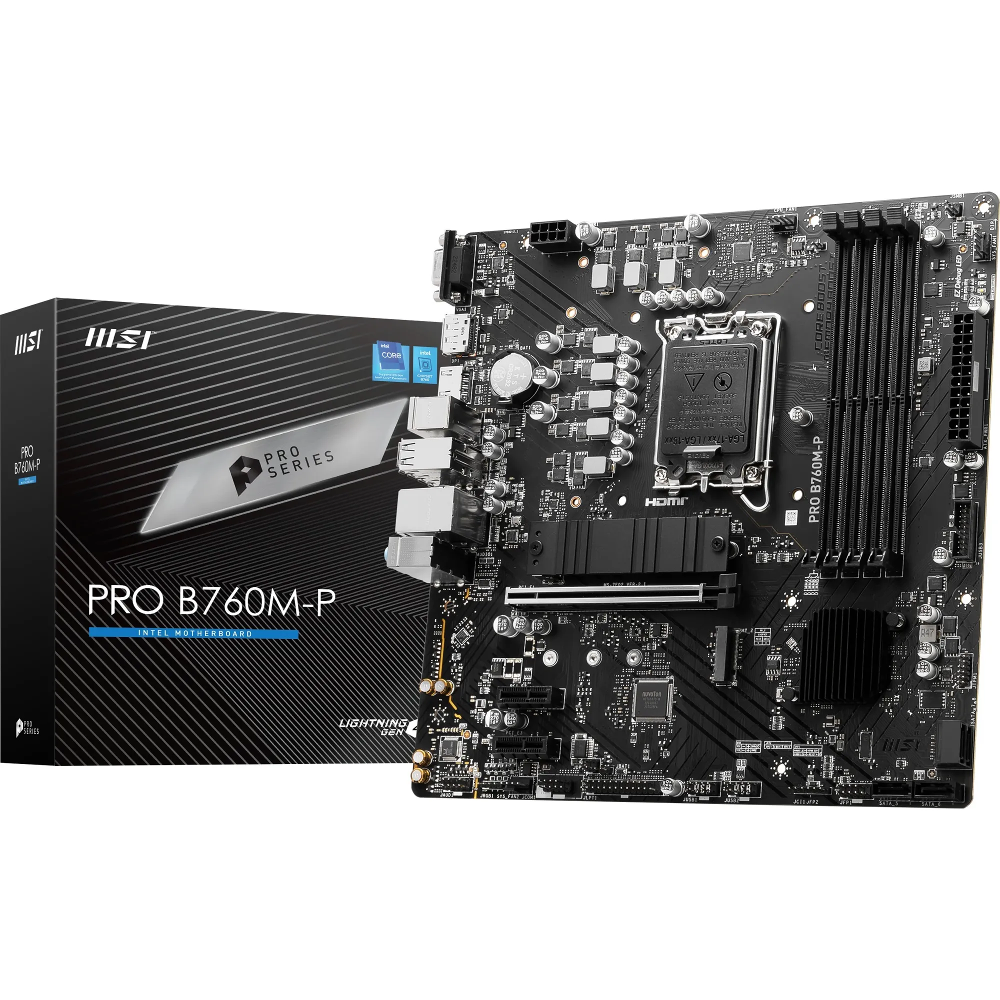 PRO B760M-P scheda madre Intel B760 LGA 1700 micro ATX