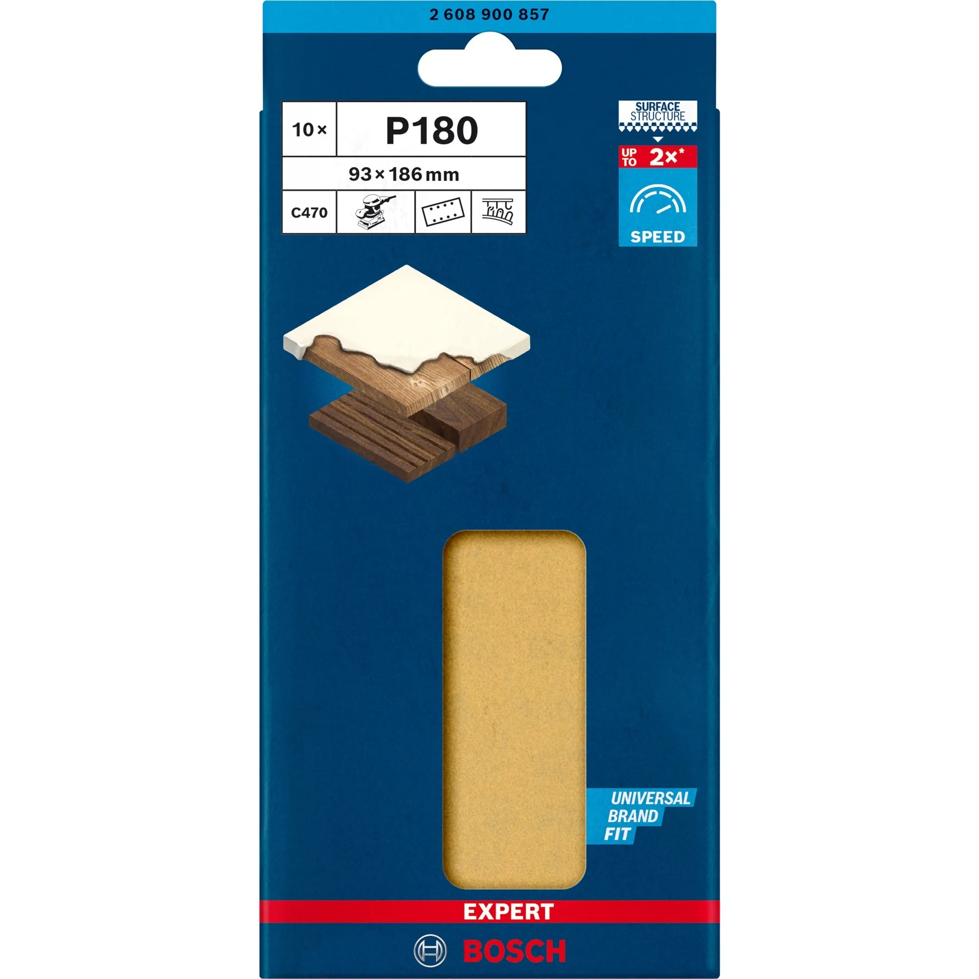 2 608 900 857 fornitura per utensili rotanti per molatura/levigatura Legno Carta abrasiva, Foglio abrasivo