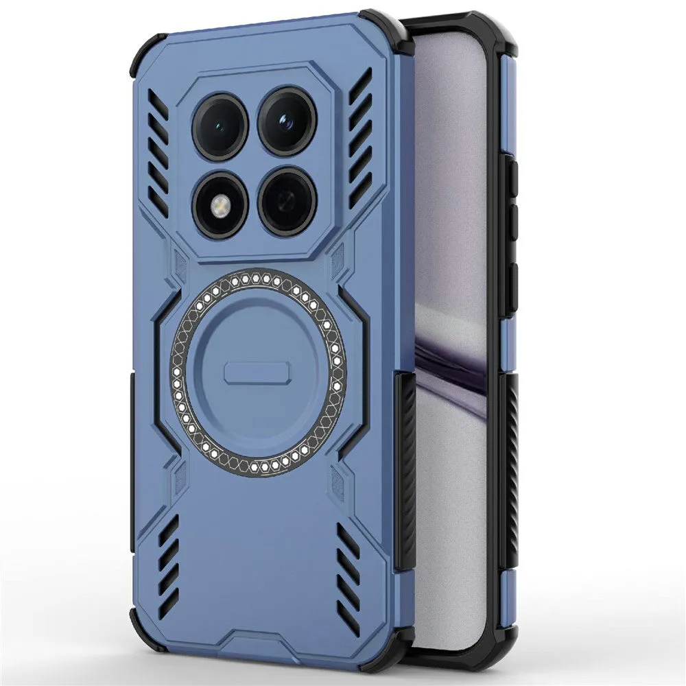 Custodia MagSafe per Xiaomi Redmi Note 15 Pro 4G, Techsuit, ArmorMag, Blu
