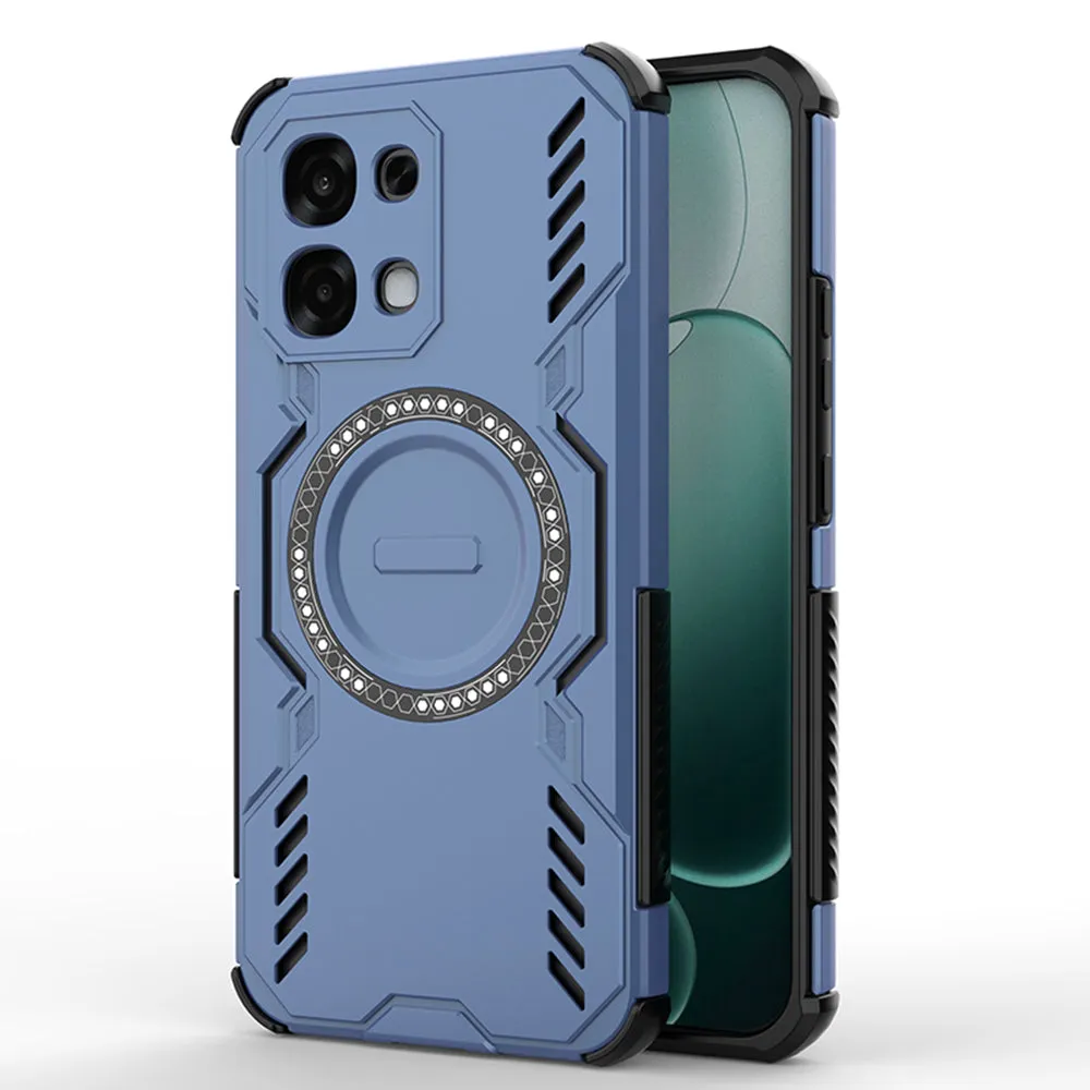 Custodia MagSafe per Oppo A6 Pro 5G / A6 Pro 4G, Techsuit, ArmorMag, Blu