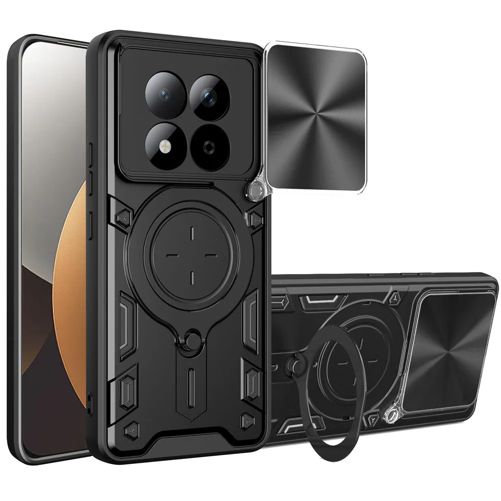 Custodia per Xiaomi Redmi Note 15 Pro 5G, Techsuit, CamGuard Pro, Nera