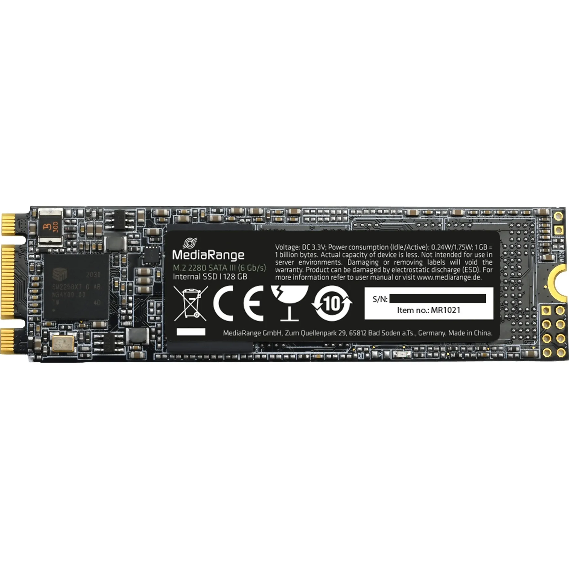MR1021 drives allo stato solido M.2 128 GB Serial ATA III 3D TLC NAND, Disco a stato solido