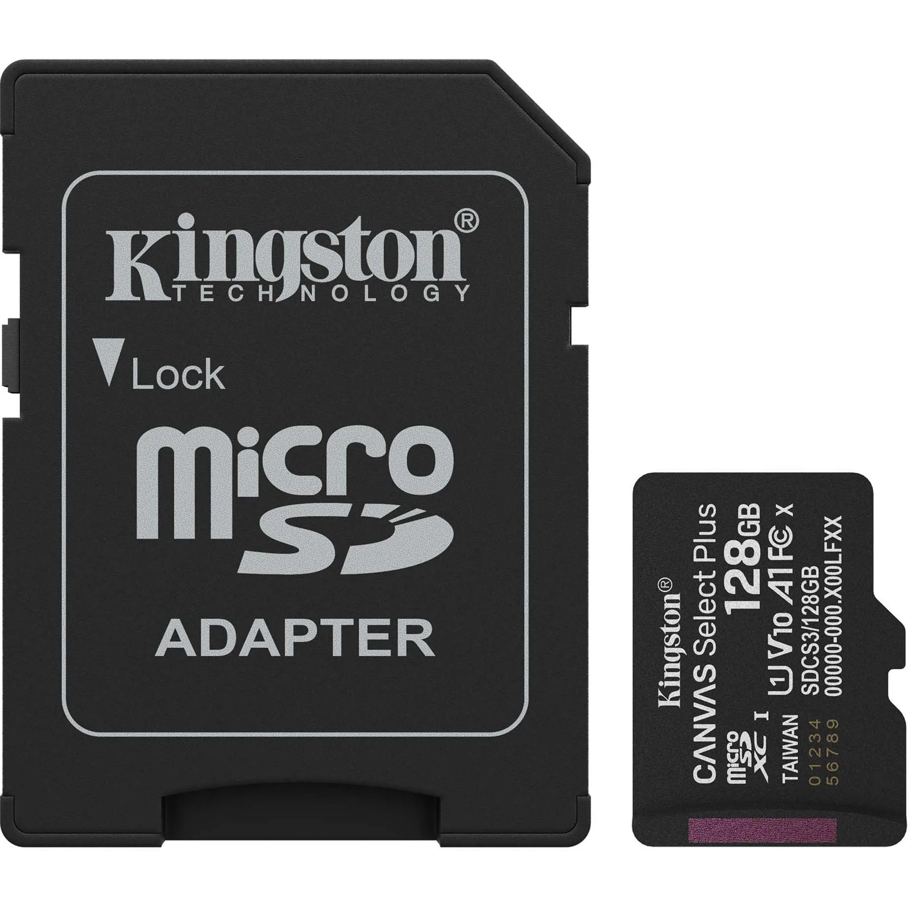 128GB microSDXC Canvas Select Plus Gen3 150MB/s A1 (Adattatore SD incluso), Scheda di memoria