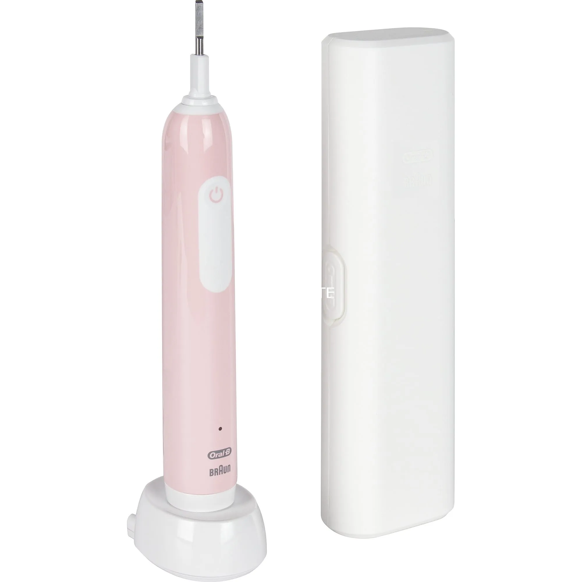 Pro 1 Cross Action Pink con custodia da viaggio, Spazzolino da denti elettrico