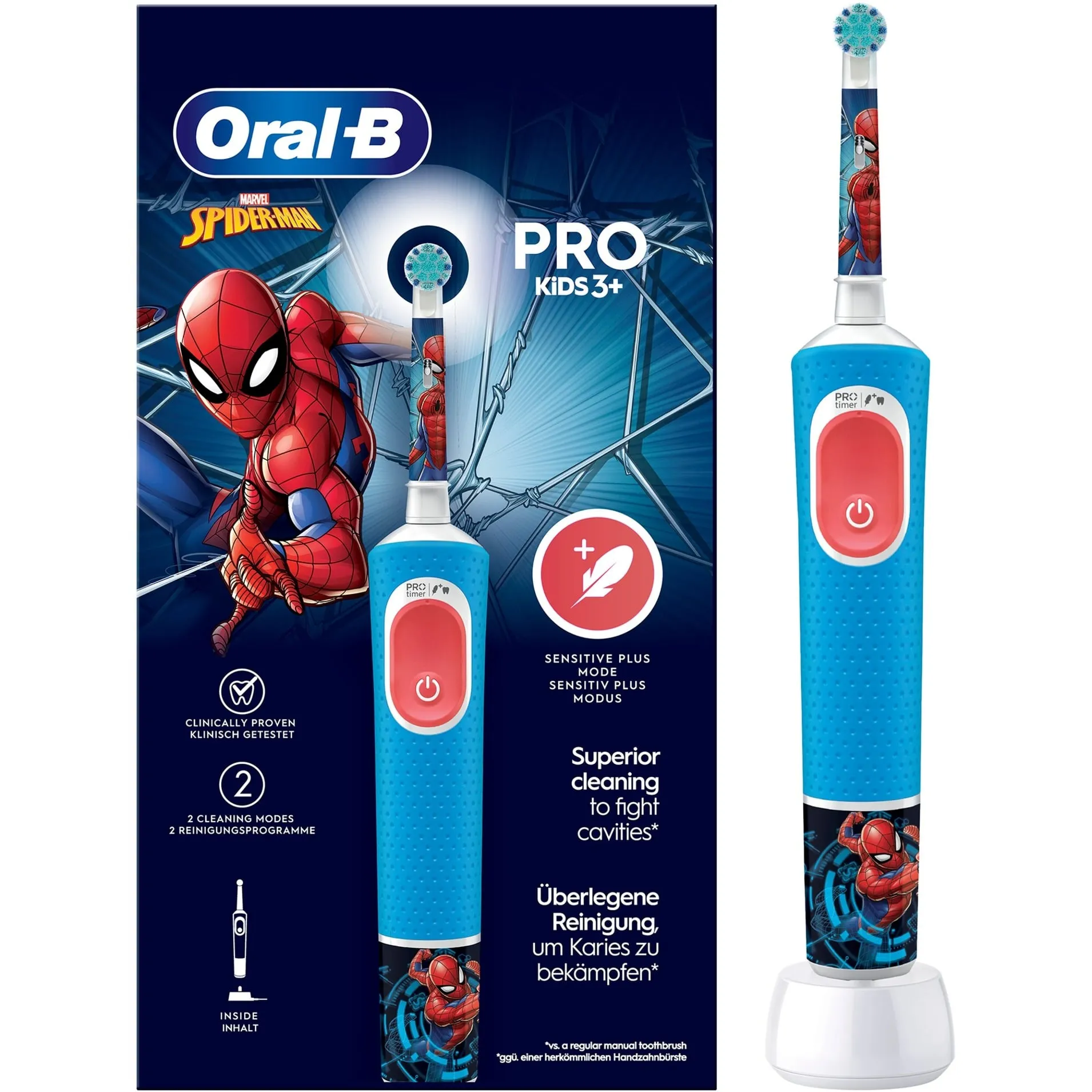 Kids 8006540772768 spazzolino elettrico Bambino Spazzolino rotante Multicolore, Spazzolino da denti elettrico