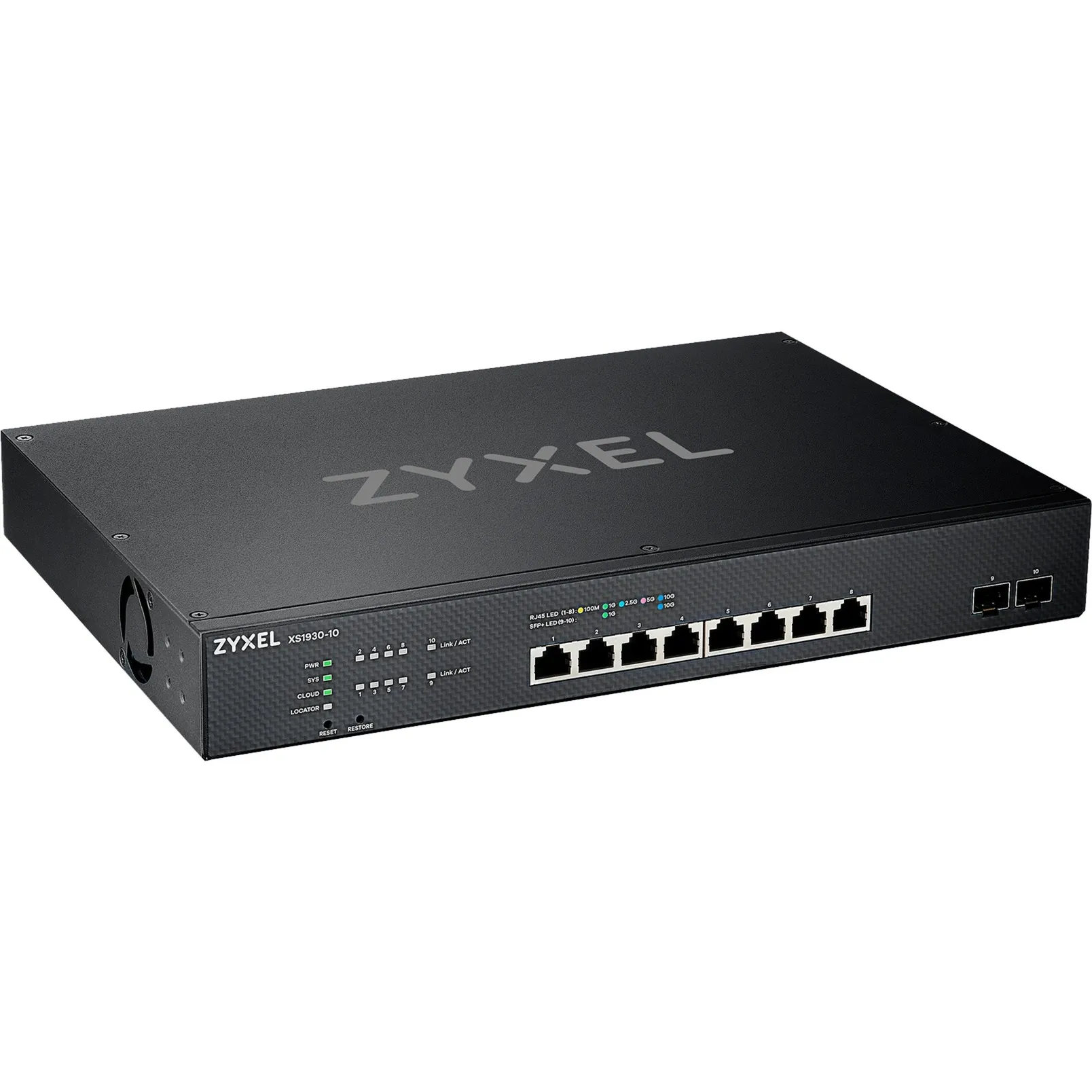 XS1930-10-ZZ0101F switch di rete Gestito L3 10G Ethernet (100/1000/10000) Nero, Interruttore